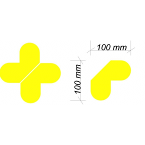 Lot de 20 angles/croix adhésif ref 501004