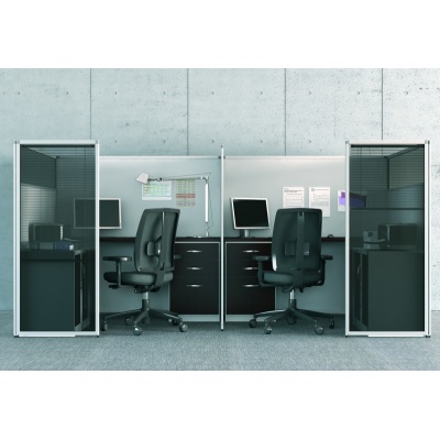 Cloison de bureau dim 1010 x HT 1600 mm réf 375022 situation 2