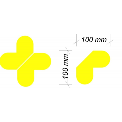 Lot de 20 angles/croix adhésif ref 501004