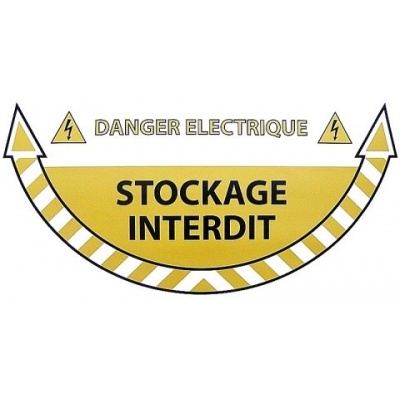 Picto adhésif danger electrique ref 501021
